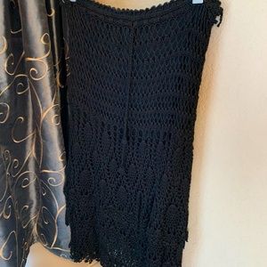 Beautiful black lace skirt - frilly at bottom!